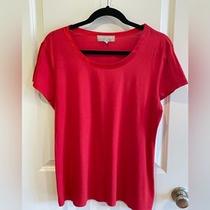 Banana Republic Luxe Touch Red T XL